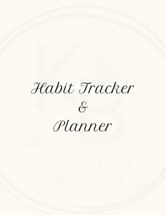 KB Coaching Habit Tracker & Weekly Planner